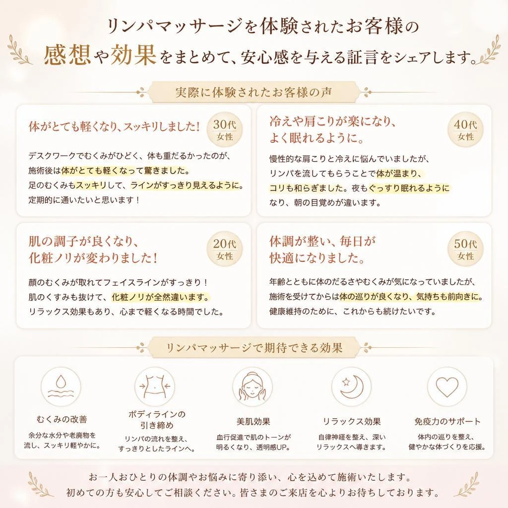 体験者の声