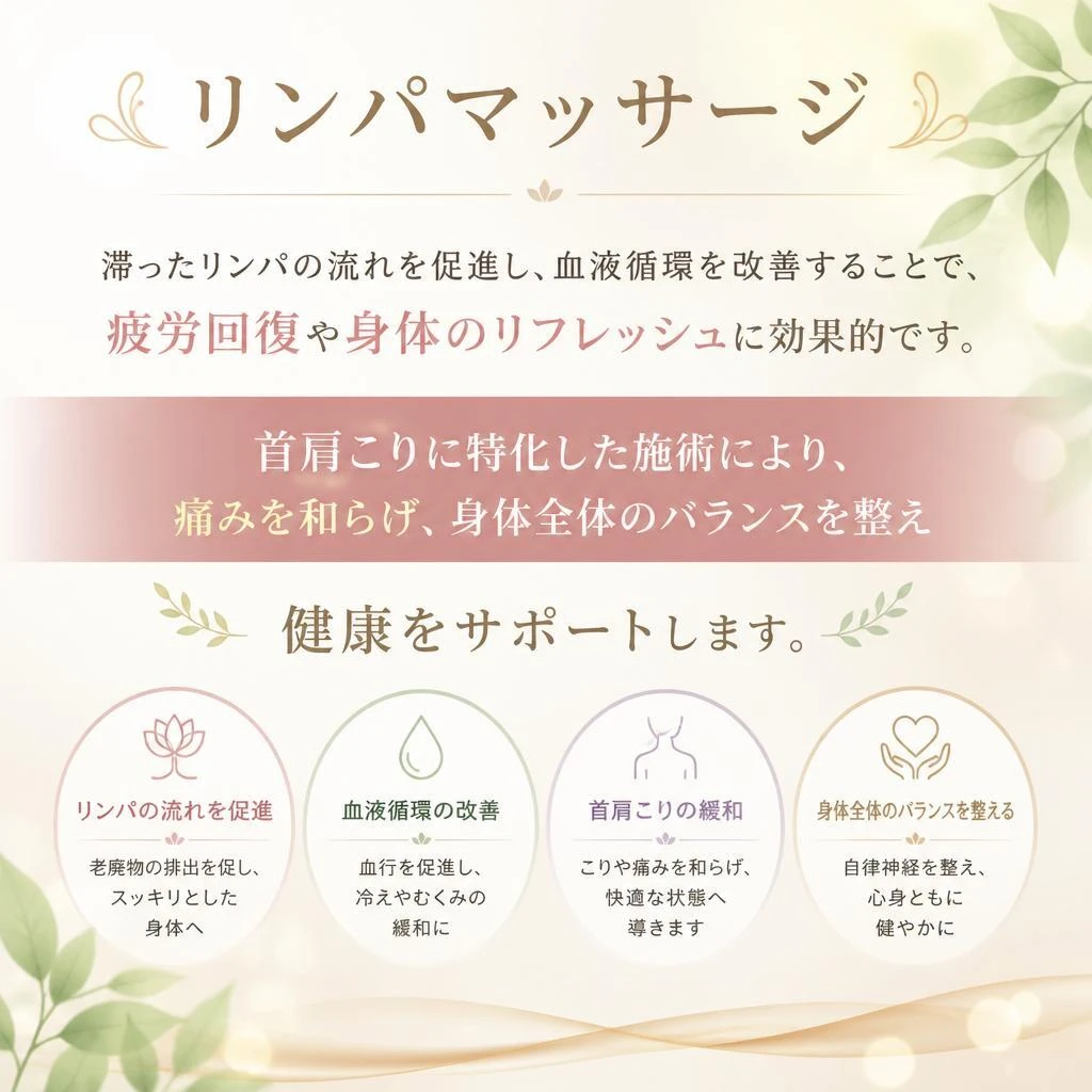 リンパマッサージの効果