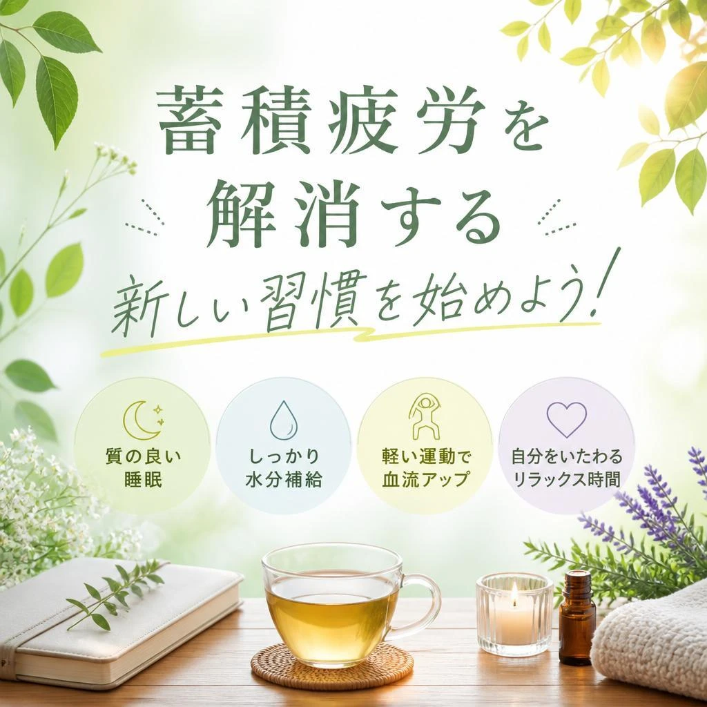 蓄積疲労を解消する新しい習慣を始めよう！