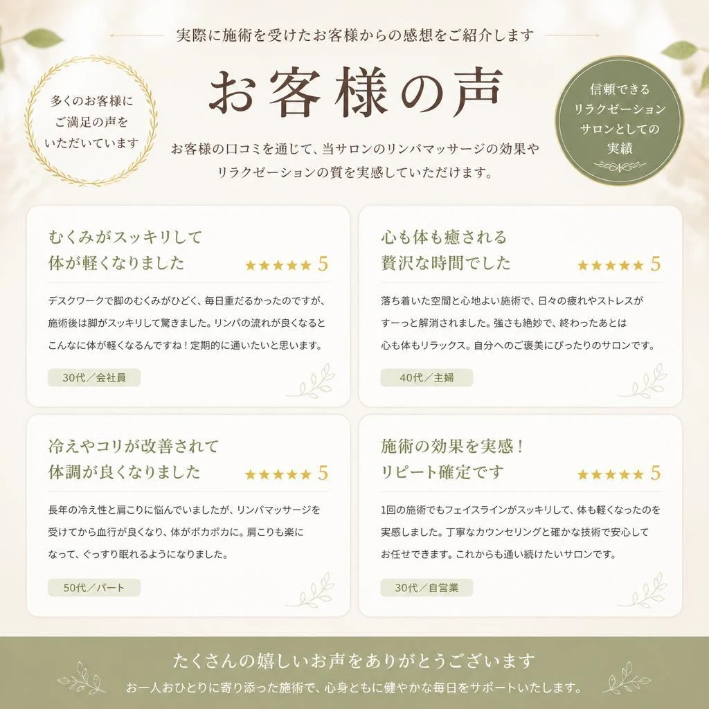 お客様の声