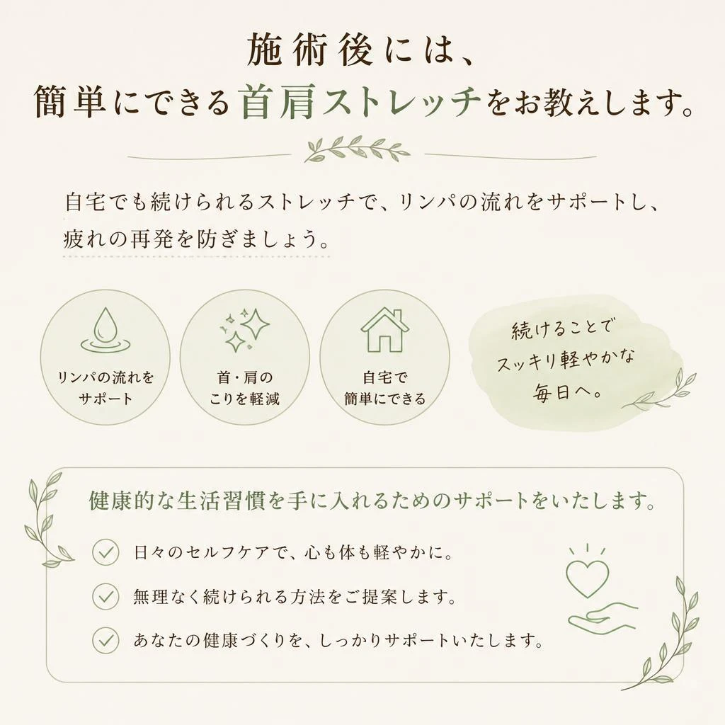 首肩ストレッチでさらに効果UP！