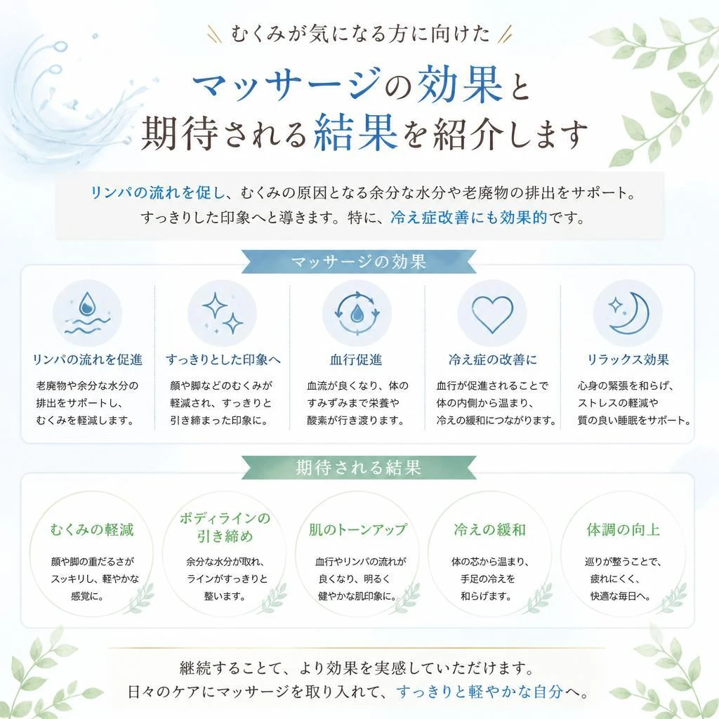 むくみ解消マッサージの効果
