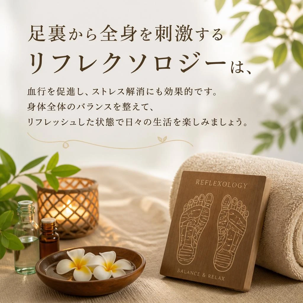 リフレクソロジーで全身の疲れを癒す