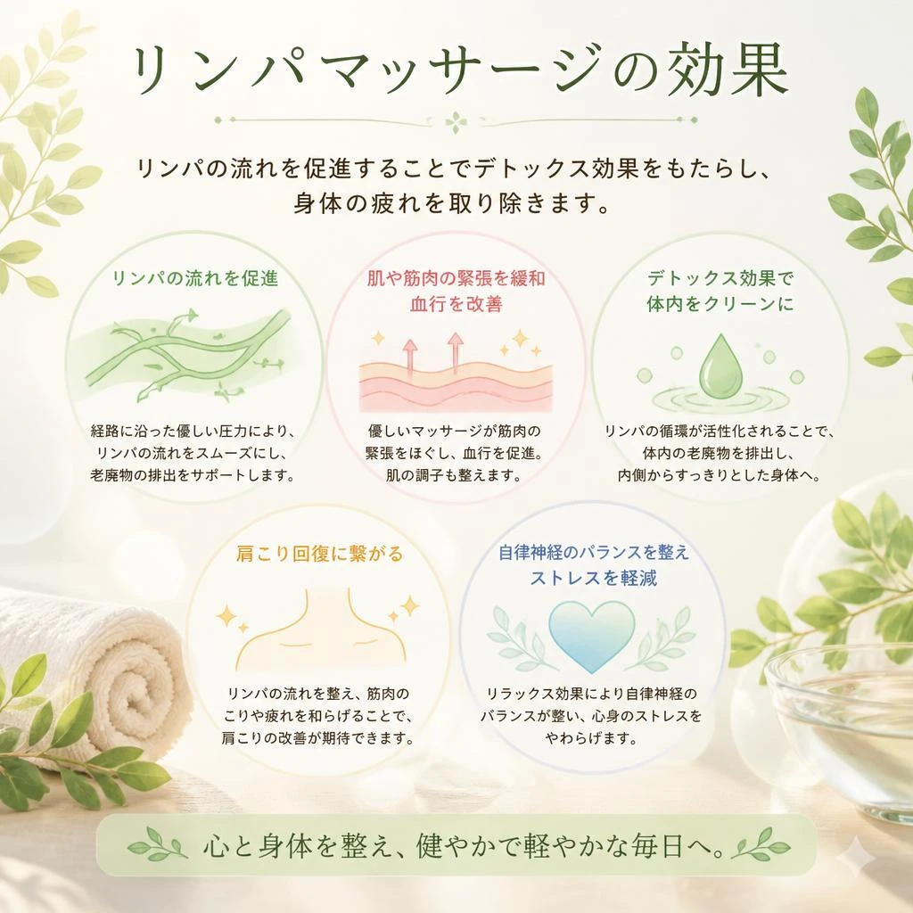 リンパマッサージの効果