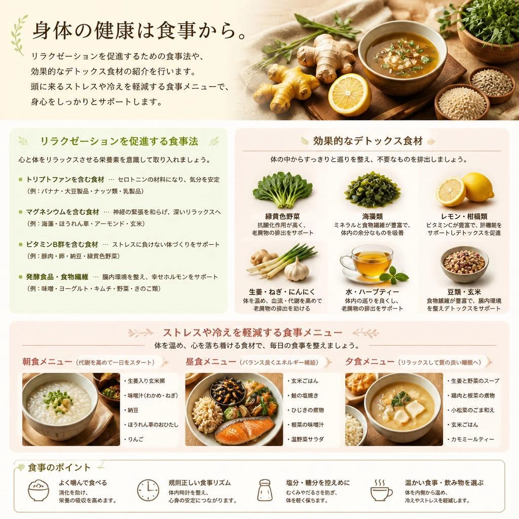 食事改善で内側からサポート
