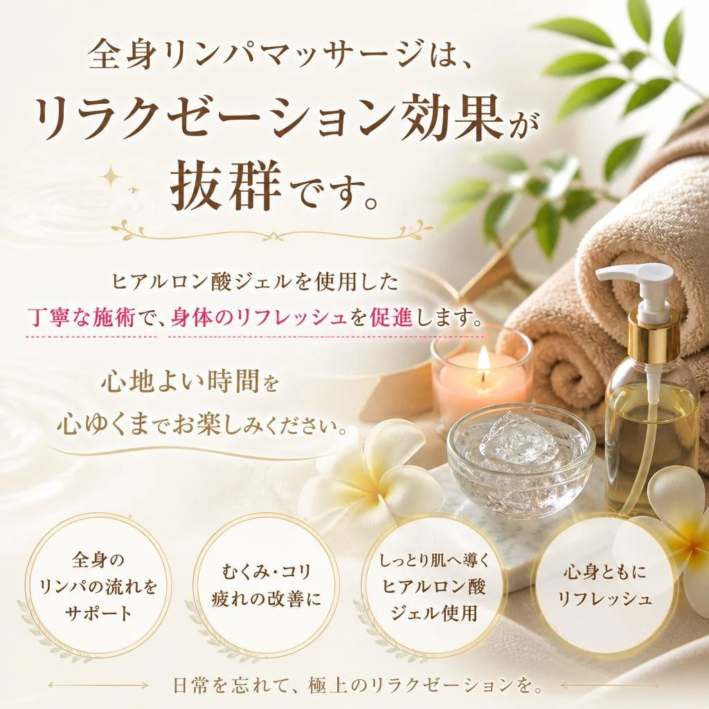 心と身体が喜ぶ全身マッサージ