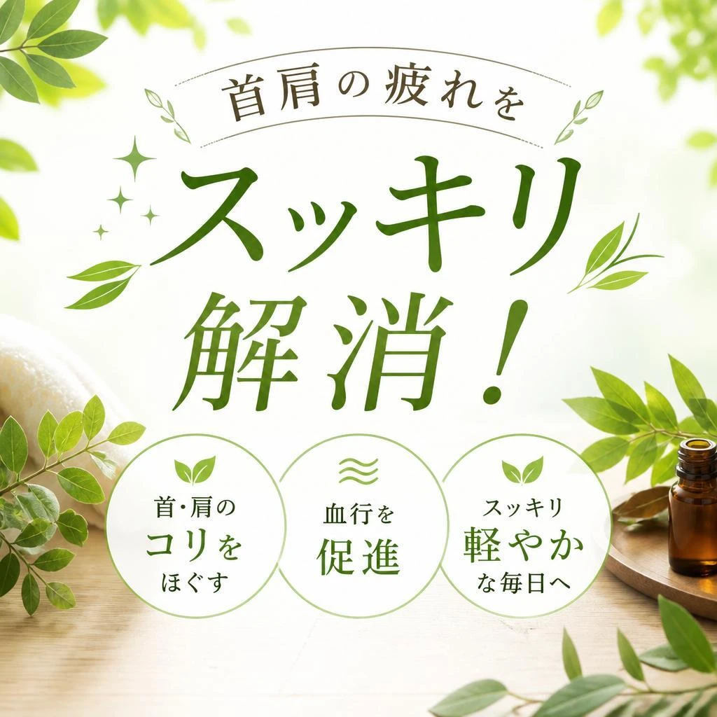 首肩の疲れをスッキリ解消！