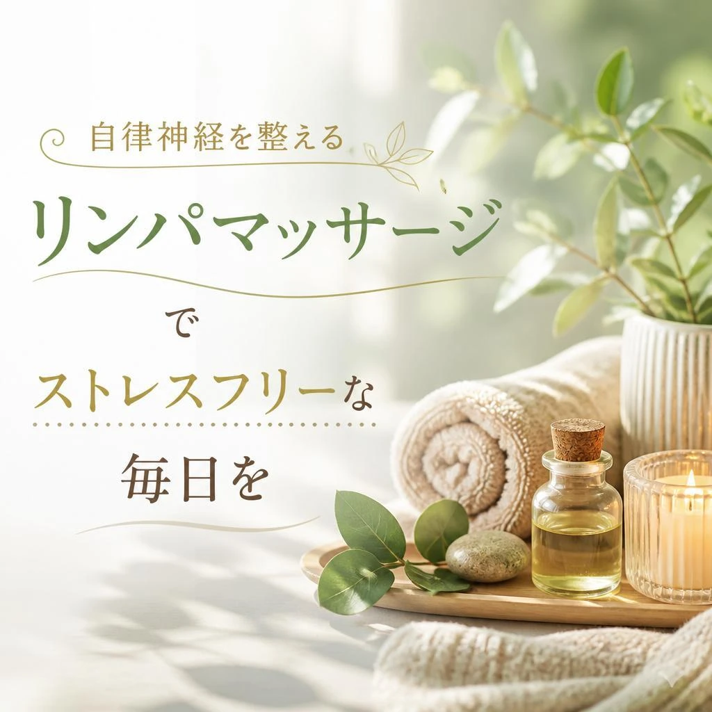 自律神経を整えるリンパマッサージでストレスフリーな毎日を