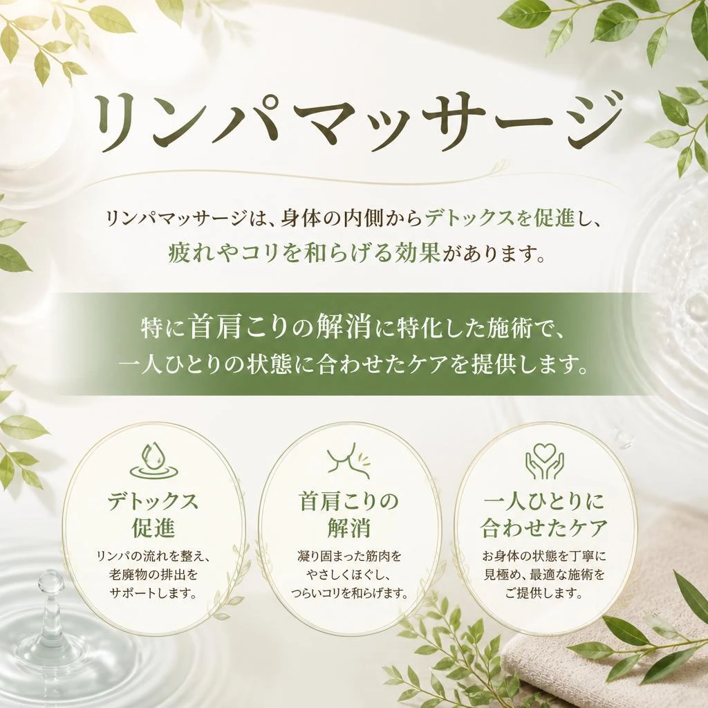 リンパマッサージの可能性
