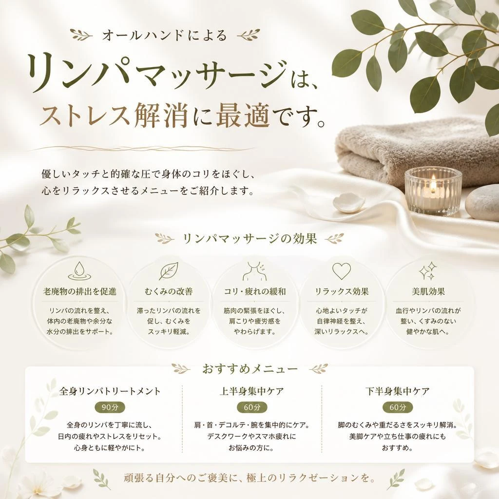 マッサージでストレスを解消