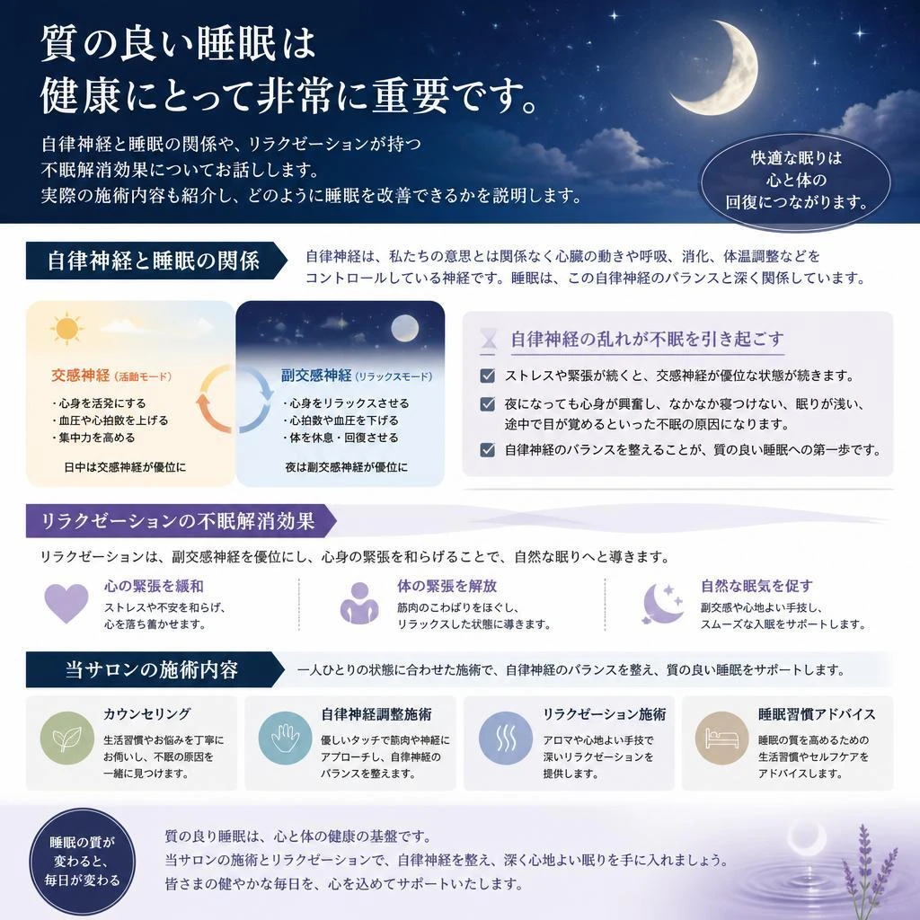 不眠解消のヒント