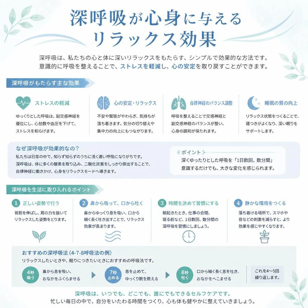 深呼吸の効果