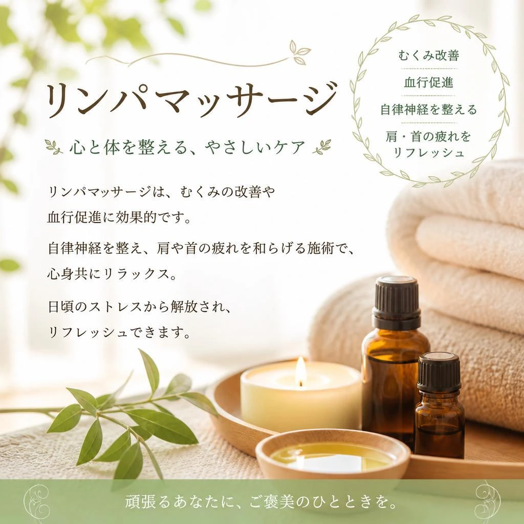 リンパマッサージの効果
