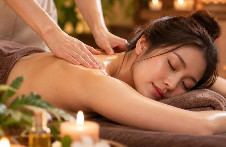 首・肩の重さに、ほっとひと息。オールハンドのリンパケアで、心までゆるむご褒美時間を。